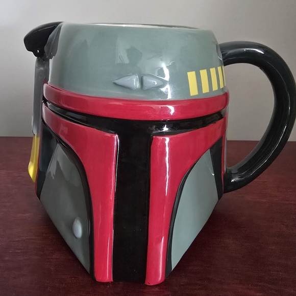 Disney Star Wars Boba Fett 20 oz Ceramic Sculpted Mug - Picture 1 of 7